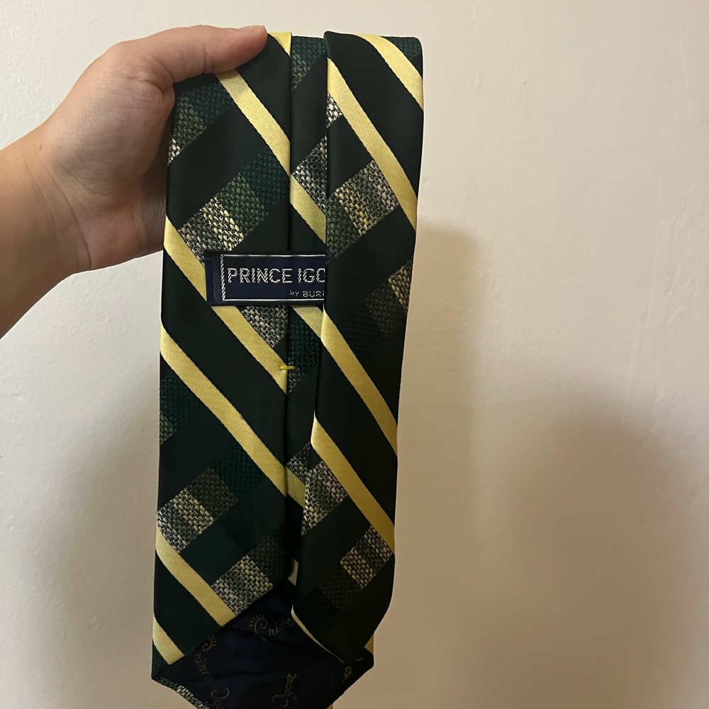 Prince Igor | Vintage Prince Igor Tie by Burma | green black - Picture 2 of 2